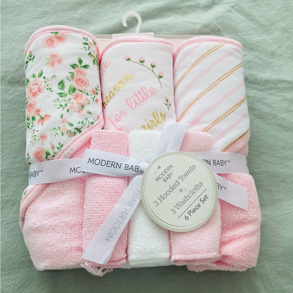 Baby Bath Towel/Washcloths Set